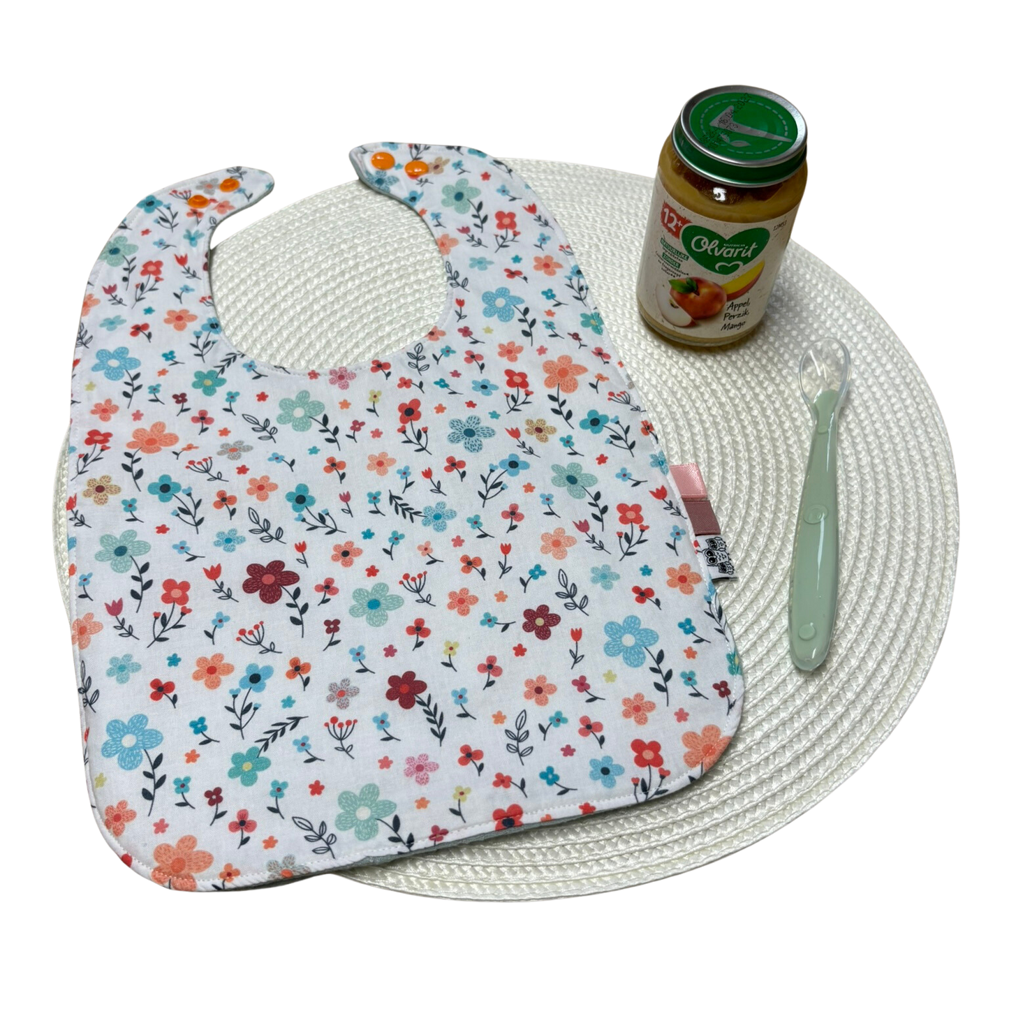 Grote knoeiers mint bloemen slab