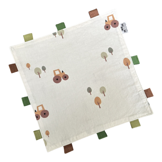 Knisperdoekjes tractor klein (20x20cm)