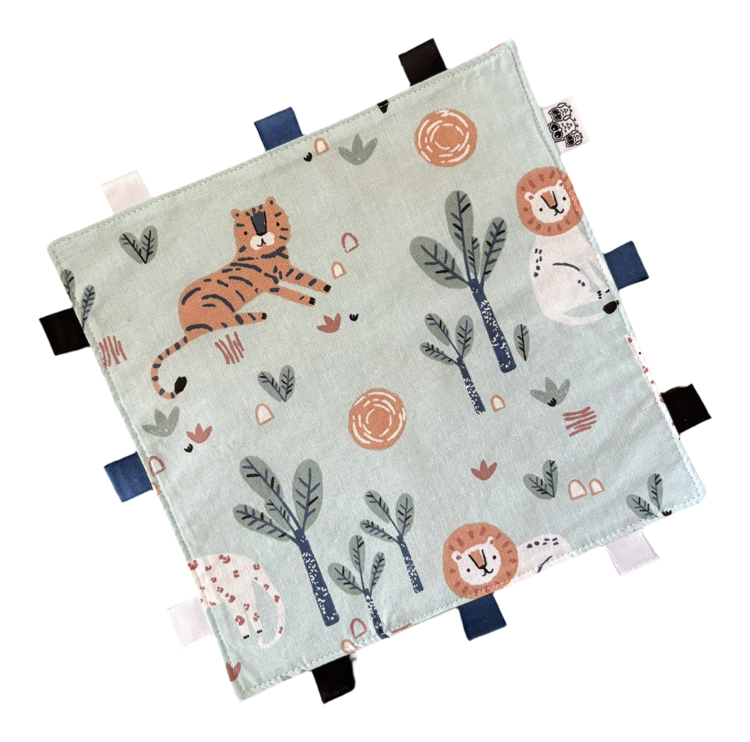 Knisperdoekje leeuwen klein (20x20cm)