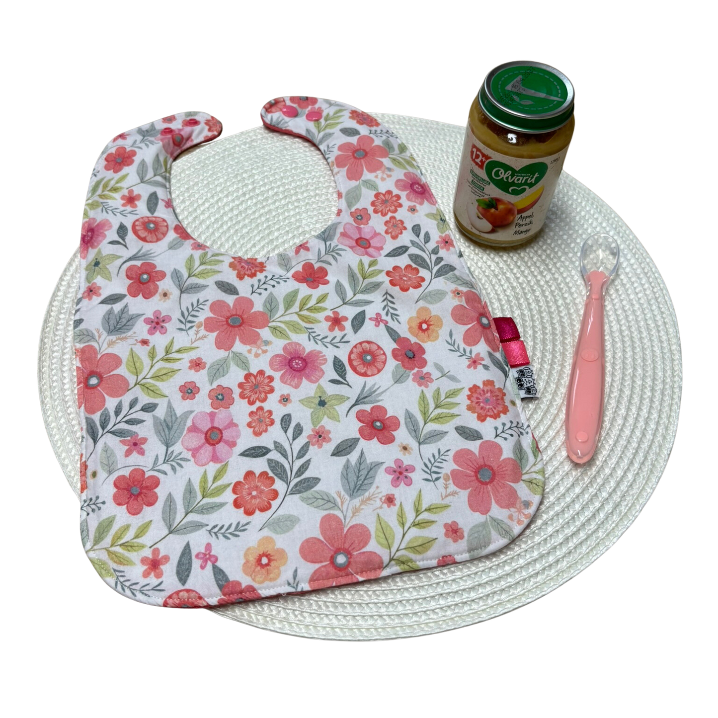 Grote knoeiers roze bloemen slab