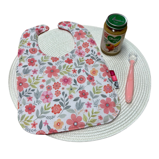 Grote knoeiers roze bloemen slab